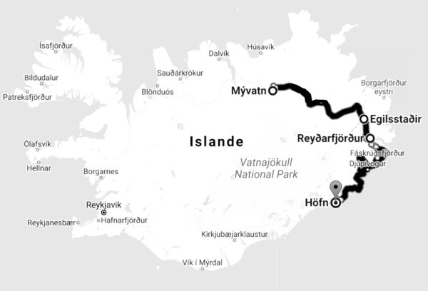 Itinéraire 8 jours Islande