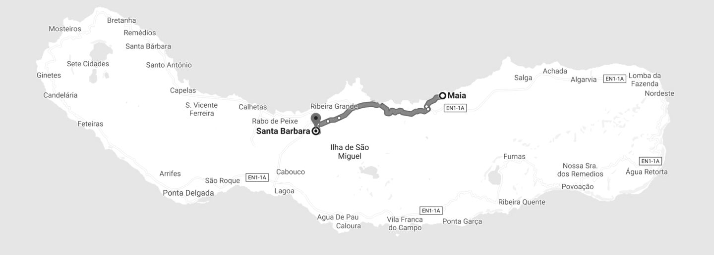 partie Nord sao miguel maia santa barbara