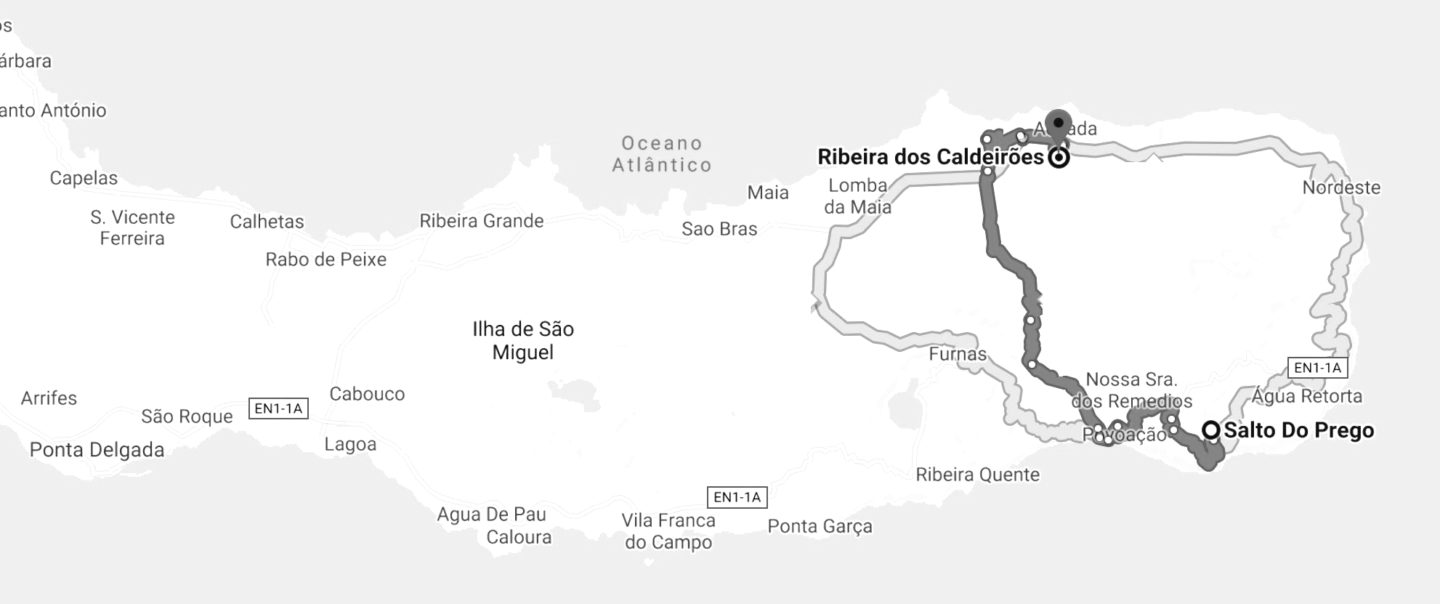 partie est sao miguel salto do prego ribeira dos caleiroes