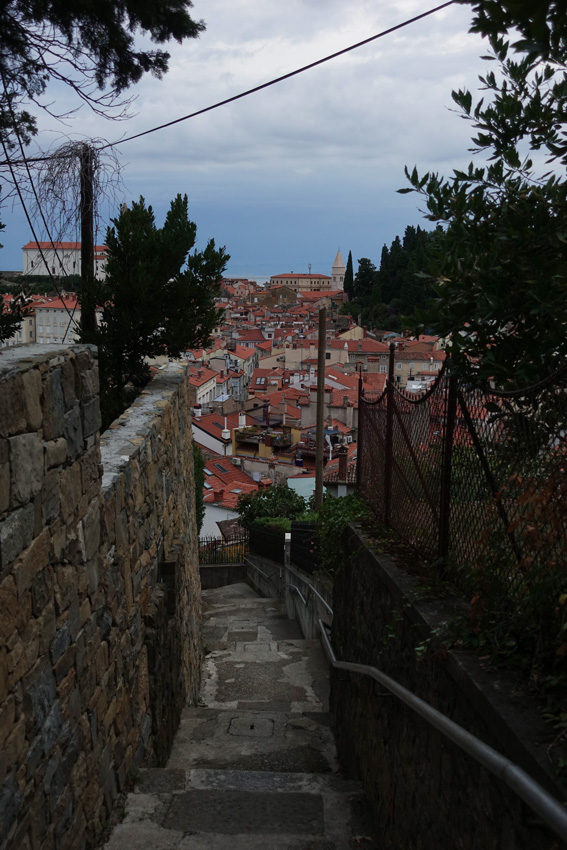 se perdre dans les rues de Piran