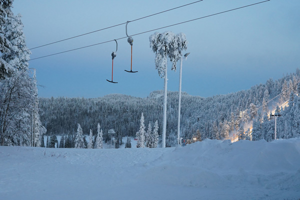 ruka station de ski finlande