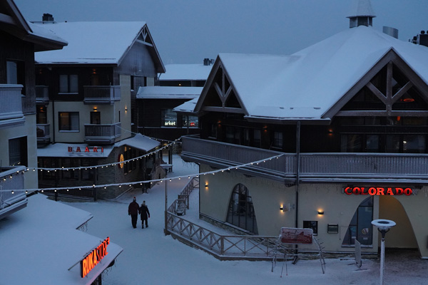 ruka station ski finlande