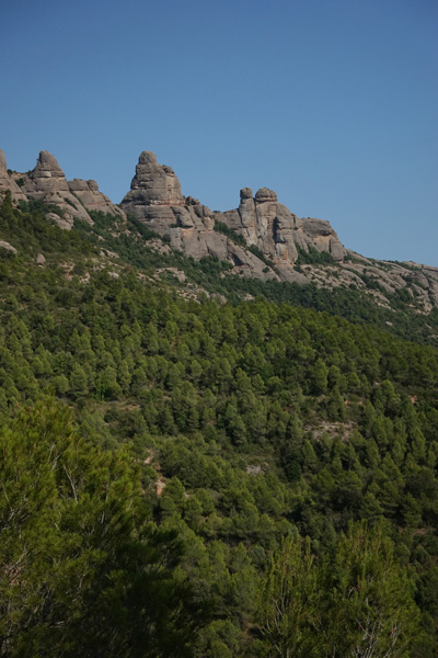 Montserrat point de vue sur la route