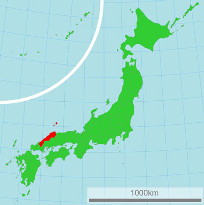 carte préfecture Shimane