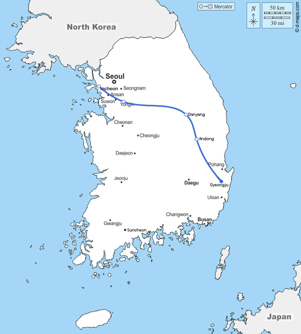 road trip 3 semaines Corée du Sud itinéraire