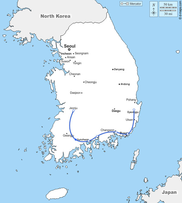 road trip 3 semaines Corée du Sud itinéraire